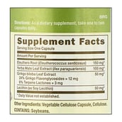 Supplement - GNC Ginkgo Biloba Plus, 100 veggie capsule(s)