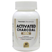 Perennial Lifesciences Activated Charcoal 500mg,  90 capsules 