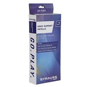 2 - Strauss Adjustable Knee Support Patella, Pair (Black) Free Size