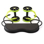 2 - Strauss Ab Exerciser with 6 Levels Resistance,  Green and Black  Free Size 