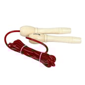 2 - Strauss Wooden Skipping Rope,  Red  Free Size 