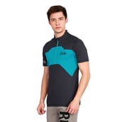 5 - Rocclo T Shirt-5056,  Navy & Sky Blue  Medium 