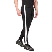 1 - Fitinc Jogger for Men with Two Side Zipper Pockets,  Black  Medium 