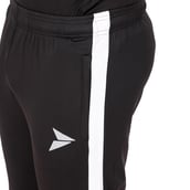 4 - Fitinc Jogger for Men with Two Side Zipper Pockets,  Black  Large 