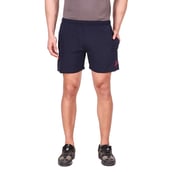 4 - Fitinc N S Lycra Shorts with Both Side Safety Zippered Pockets,  XXL  Navy Blue 