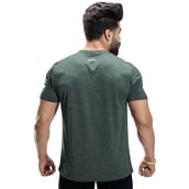 4 - Omtex Gym Polyester T Shirt TS1801,  Green  XL 