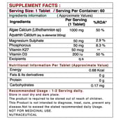 supplementfact - Pharm Grade Bone Aid,  60 tablet(s)  Unflavoured 