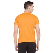 4 - Masch Mens Just Keep Running T Shirt, Fluorescent Orange Large