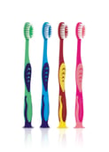 Amway Persona Junior Toothbrush Set of 4,  Soft Rubber Ridges 