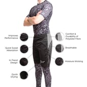 2 - Fitup Life Solid Men Shorts, XL Black with Grey