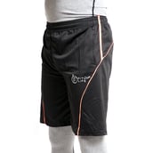 3 - Fitup Life Solid Men Shorts,  Small  Black with Orange 