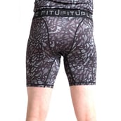 3 - Fitup Life Printed Men Compression Gym Shorts,  Large  Multicolor 