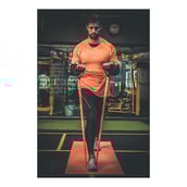 4 - Fitup Life Solid Men Round Neck Reversible T Shirt,  Orange  Medium 