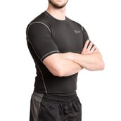 3 - Fitup Life Gym Wear Men Compression Half Sleeve,  Black  XXL 