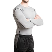 3 - Fitup Life Gym Wear Men Compression Full Sleeve,  Grey  Medium 