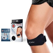 Dr. Arthritis Patella Knee Strap, Black with Hand Book One Size