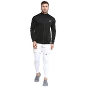 2 - Aesthetic Bodies Men's Dry Fit Jacket,  Black  Medium 