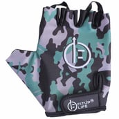 3 - Fitup Life Printed Protective Men and Women Gloves,  Green Camo  Large 
