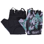 1 - Fitup Life Printed Protective Men and Women Gloves,  Green Camo  Small 