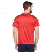 3 - Masch Mens Regular Fit Polyester Active T Shirt (MSTS1017 HSP BDR), Red Medium