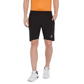 3 - Masch Mens Regular Fit Polyester Shorts (MSSH 0618 CS NZIP FLAP), Large Black