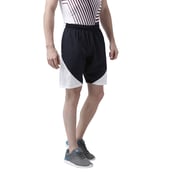 3 - Masch Mens Regular Fit Polyester Shorts (MSSH 0619 CS SFDCRV NBW),  Small  Navy Blue and White 