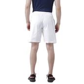 3 - Masch Mens Regular Fit Polyester Shorts (MSSH 0619 CS FMP2CLR WNBR),  XL  White Navy Blue and Red 