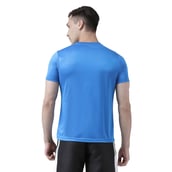 1 - Masch Mens Regular Fit Polyester Active T Shirt (MSTS 0619 HSP GMTD IB), India Blue Large