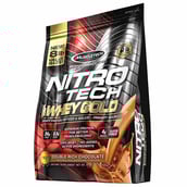 MuscleTech Nitrotech 100% Whey Gold, 8 lb Double Rich Chocolate
