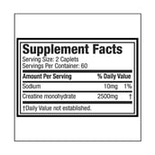 supplement - MuscleTech Platinum Creatine 2500,  Unflavoured  120 caplets 