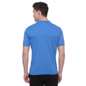 2 - Campus Sutra Ombre Men Polo Neck T Shirt,  Royal Blue & White  Large 