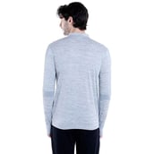 2 - Campus Sutra Solid Men Mandarin Collar T Shirt,  Grey  Medium 