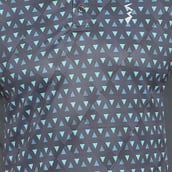 4 - Campus Sutra Graphic Print Men Polo Neck Half Sleeve T Shirt,  Grey  Large 