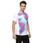 2 - Campus Sutra Graphic Print Men Round or Crew T Shirt,  White  Small 