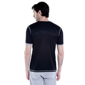 2 - Campus Sutra Printed Men Round or Crew T Shirt, Blue Large