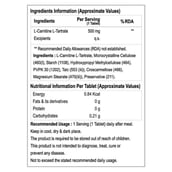 supplement - HealthXP Essential Series L Carnitine L Tartrate,  120 tablet(s)  Unflavored 