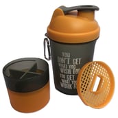 1 - Greenbee Protein Shaker,  Black & Brown  500 ml 