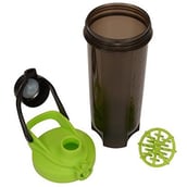 1 - Greenbee Protein Shaker,  Black & Green  700 ml 
