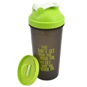 2 - Greenbee Protein Shaker,  Green Black & White  700 ml 