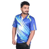 3 - Vector X Polyester Half Sleeves T Shirt for Men's (VRS 002),  Blue  Large 