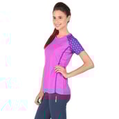 3 - Vector X Printed Women's Round Neck T Shirt (VTDF 005), Pink Small