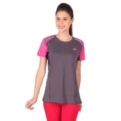 1 - Vector X Women's Round Neck T Shirt (VTDF 006),  Grey  Large 