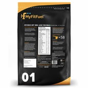 Back - MyFitFuel Advance MFF 100% Whey Protein, 4.4 lb Chocolate Fudge