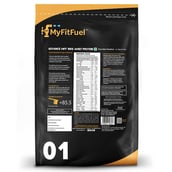 Back - MyFitFuel Advance MFF 100% Whey Protein, 6.6 lb Chocolate Hazelnut