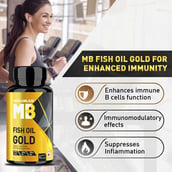 MuscleBlaze Fish Oil Gold (460 EPA & 380 DHA), 90 capsules