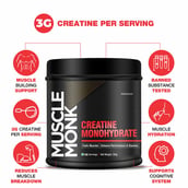 7 - Muscle Monk Intense Mass Gainer with Creatine Monohydrate 100g Unflavoured, 2.2 lb Royal Chocolate
