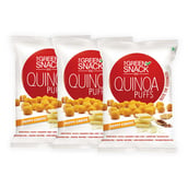 1 - The Green Snack Co. Quinoa Puffs - Pack of 3, Peppy Cheese 50 g