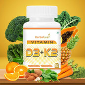 HerbalLeaf Vitamin D3+K2,  120 tablet(s) 