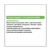ingredients - XLR8 Flavoured Whey Protein 24 g Protein, 2 lb Figs & Honey