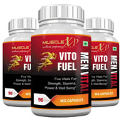 MuscleXP Vito Fuel Men Vital,  90 veggie capsule(s)  Unflavoured (Pack of 3) 